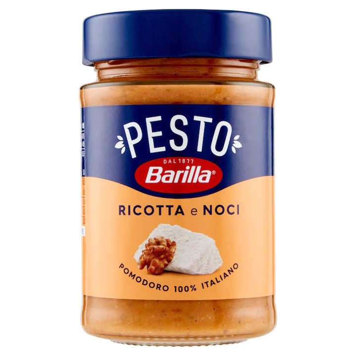 Sos Pesto cu Branza Ricotta si Nuci, Barilla, 190 g