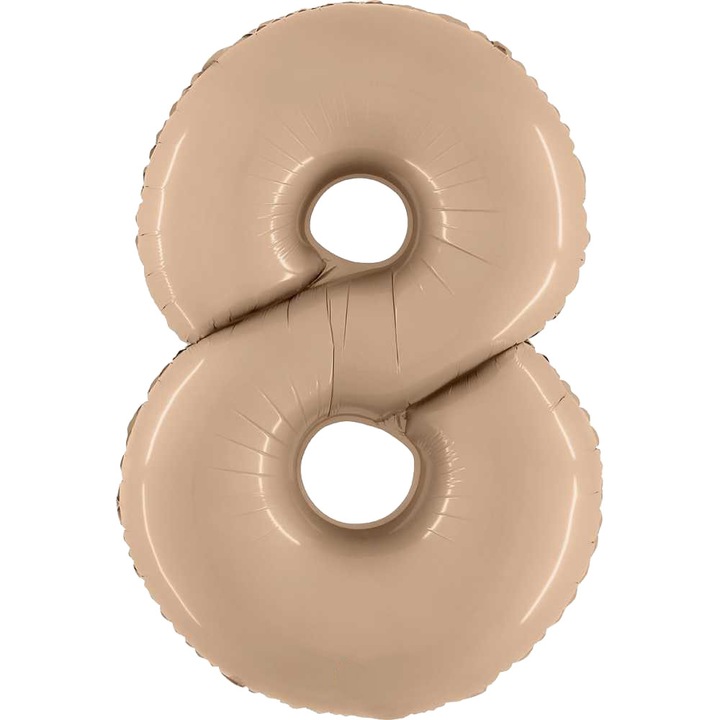 Balon Folie Cifra 8, Nude, 102 cm, 400800SNU