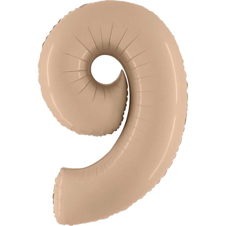 Balon Folie Cifra 9, Nude, 102 cm, 400900SNU