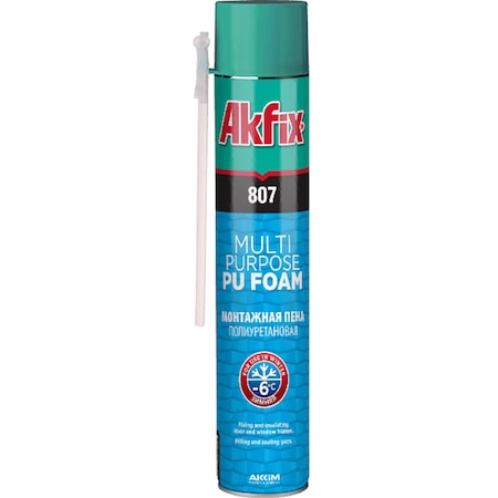 Spuma mega PU multifunctional de montaj pai pentru iarna 850ml AKFIX 807