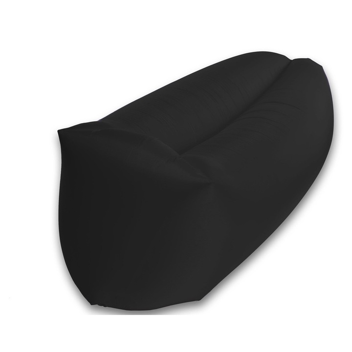 Saltea gonflabila Lazy Bag, lamzac, Negru