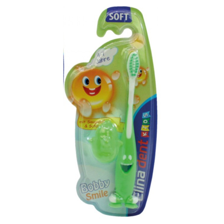 Periuta de dinti Bobby cu ventuza