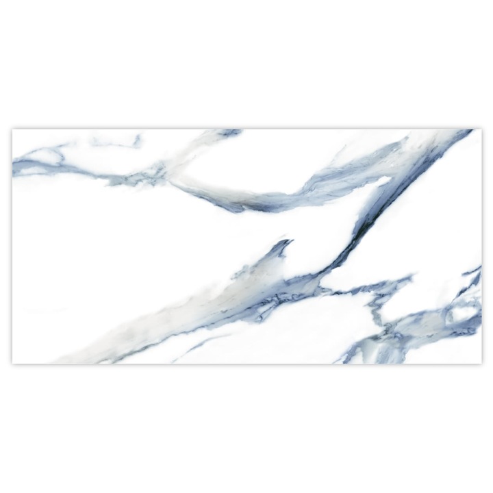 Gresie portelanata rectificata Calacatta Aqua Blue, 30X60, mata, 1.44 mp/cutie