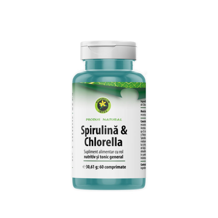 Spirulina & Chlorella, 60 Comprimate Hypericum