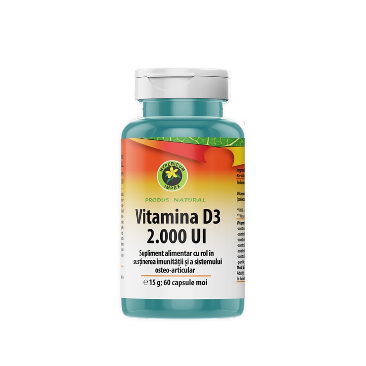 Capsule Vitamina D3 2.000 UI hypericum