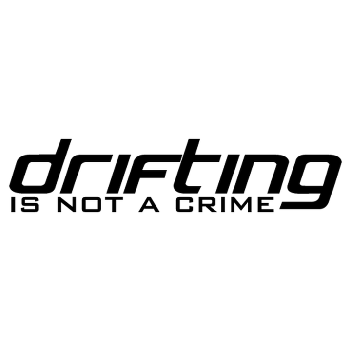 Sticker auto ''Drifting is not a crime'', negru