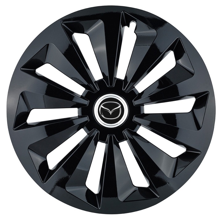 Set 4 capace roti Fox negru R16 pentru gama auto Mazda