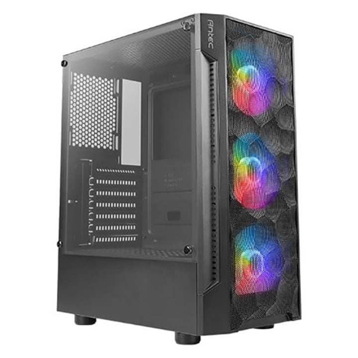 Carcasa computer, Segotep, Fenix 2, ATX, Turn mijlociu, Cu panou lateral transparent, Negru