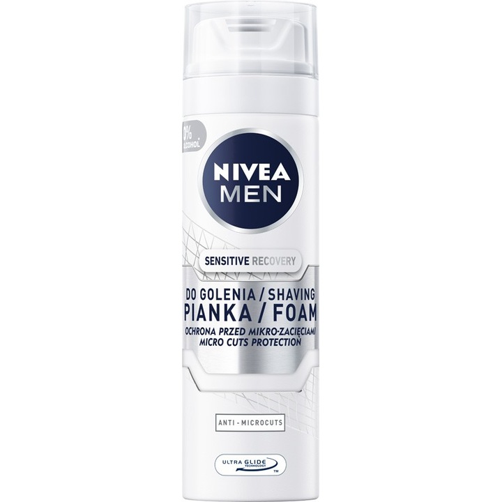 Пяна за бръснене Sensitive Recovery, Nivea, За мъже, 200 мл