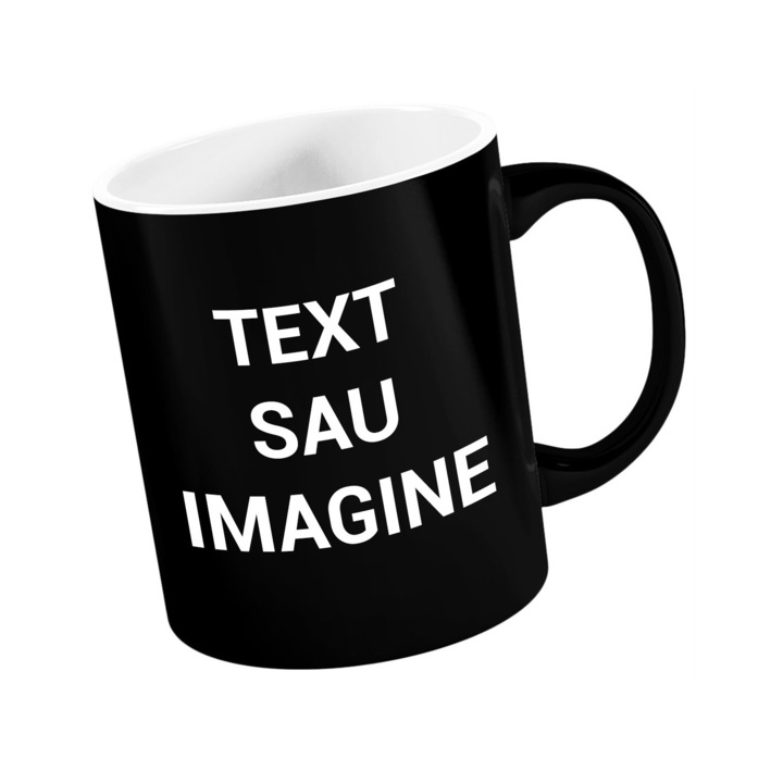 Персонализирана термочувствителна чаша със снимка или текст, керамика, 330 мл