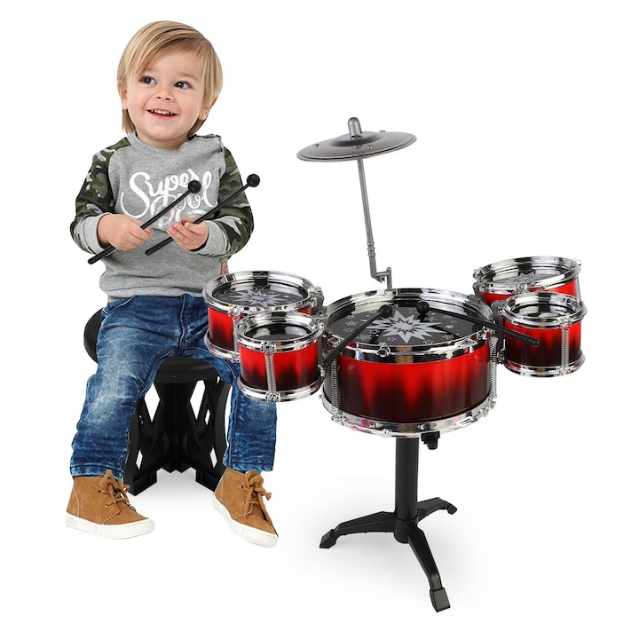 Dobkészlet, Székkel, Állvánnyal, 3+