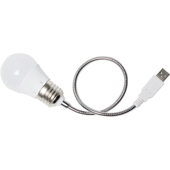 Лампа Light LED Logilink UA0220 за лаптоп, Гъвкава, USB