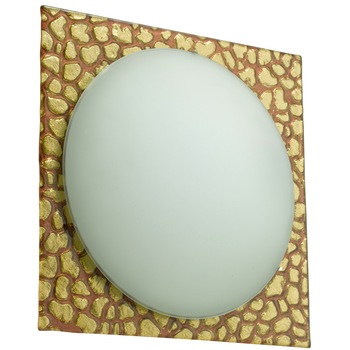 Plafoniera Eglo Onice 52268, E27, 60W, IP20, 29x29 cm, Sticla satinata, Auriu Rose/Alb Plafoniera Eglo Onice 52268, E27, 60W, IP20, 29x29 cm, Sticla satinata, Auriu Rose/Alb