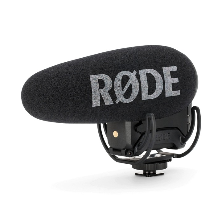 RØDE Videomic Pro+ микрофон за камера с професионално качество с истински характеристики на пушка и разширени цифрови функции за видеокамери и DSLR/MILC камери