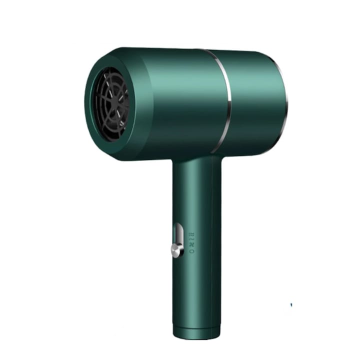 Uscator de par electric incalzire si racire cu aer portabil, Verde