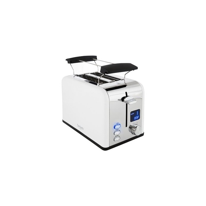 Gerlach GL3221w kenyérpirító, LCD kijelzővel, fehér