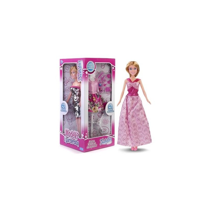 Set 2 papusi Natalia, Artyk, 2x29 cm, Accesorii incluse, 3 ani+, Multicolor