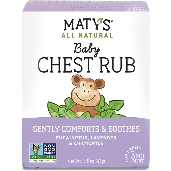 Matys Rubefiant Chest Rub kenőcs gyerekeknek, nyugtató és csillapító hatású, 43g