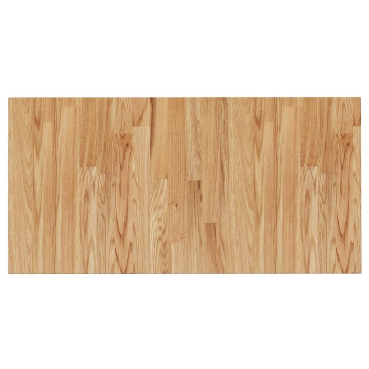 Blat de baie, maro deschis, 80x40x1,5 cm, lemn masiv tratat, Universal si Frumos, Greutate 4,2 - 257087