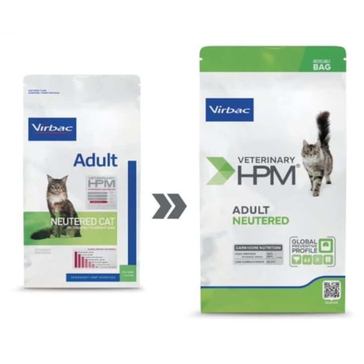 Hrana pentru pisici adulte, Virbac, Mix de carne, 3 kg