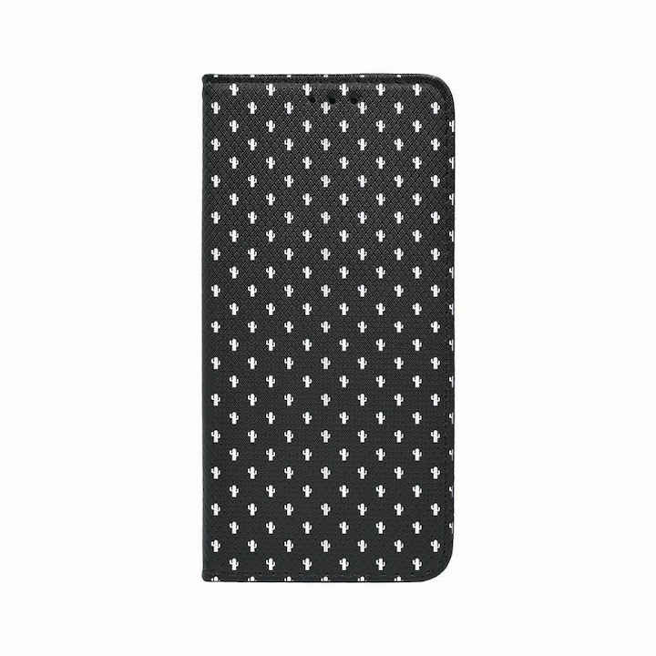 Oldalra nyíló mágneses könyv tok, Motorola Moto E22 / Moto E22i, Little Cactus, szilikon belső, kártyatartó, állvány funkció, FLb 83