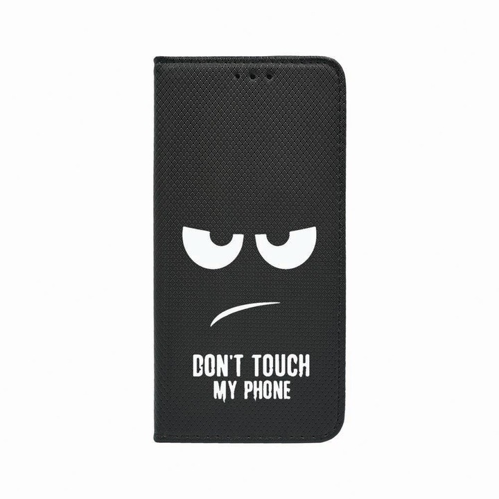 Калъф тип тефтер Unique за Honor Magic 4 Pro, Don’t Touch My Phone, Magnetic Flip Case, Black, FLb 90
