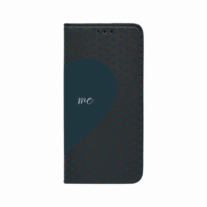 Калъф тип тефтер Unique за Oppo Reno 5 Lite / A94 4G / F19 Pro, Love Me, Magnetic Flip Case, Black, FLb 100