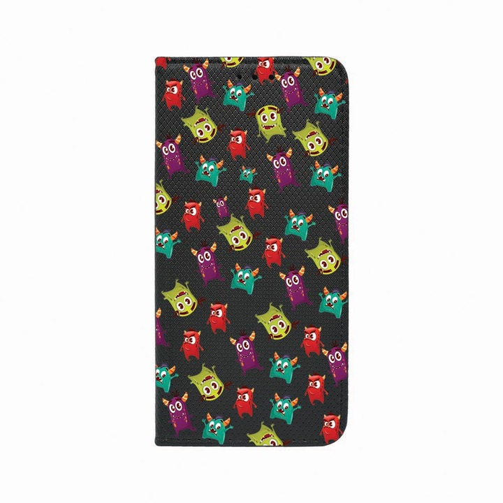 Husa Tip Carte, Magnet Book Case, Compatibila Cu Xiaomi 11 Lite 5G NE, Monsters, Inchidere Magnetica, Buzunar Card, FLb 121