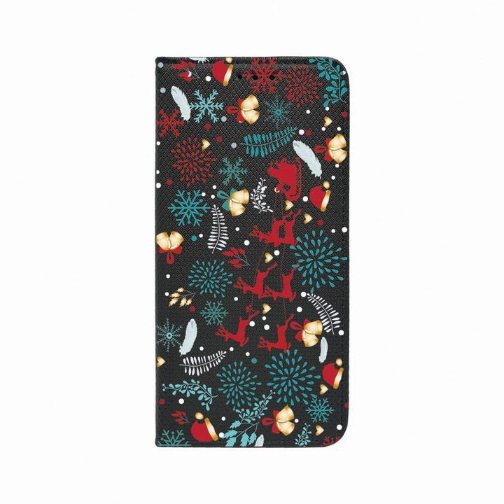 Husa Tip Carte, Magnet Book Case, Compatibila Cu Samsung Galaxy A40, Rudolf, Inchidere Magnetica, Buzunar Card, FLb 158