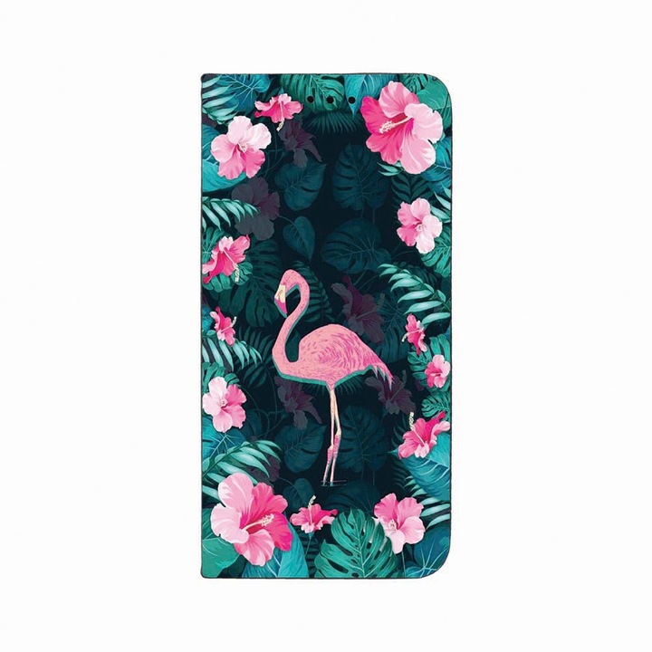 Husa Tip Carte, Magnet Book Case, Compatibila Cu Samsung Redmi Note 9 Pro / Redmi Note 9 Pro Max, Flamingo, Inchidere Magnetica, Buzunar Card, FLb 247