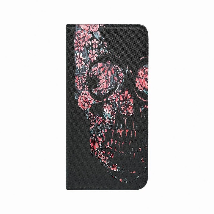 Husa Tip Carte, Magnet Book Case, Compatibila Cu Xiaomi 11 Lite 5G NE, Skull, Inchidere Magnetica, Buzunar Card, FLb 253