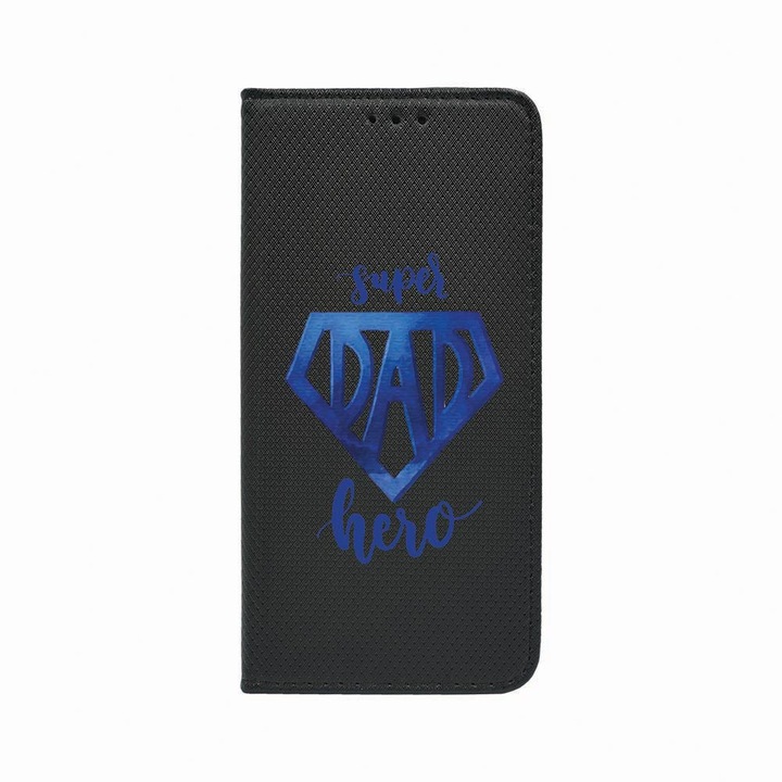 Husa Tip Carte, Magnet Book Case, Compatibila Cu Xiaomi 11 Lite 5G NE, Superhero Dad, Inchidere Magnetica, Buzunar Card, FLb 182