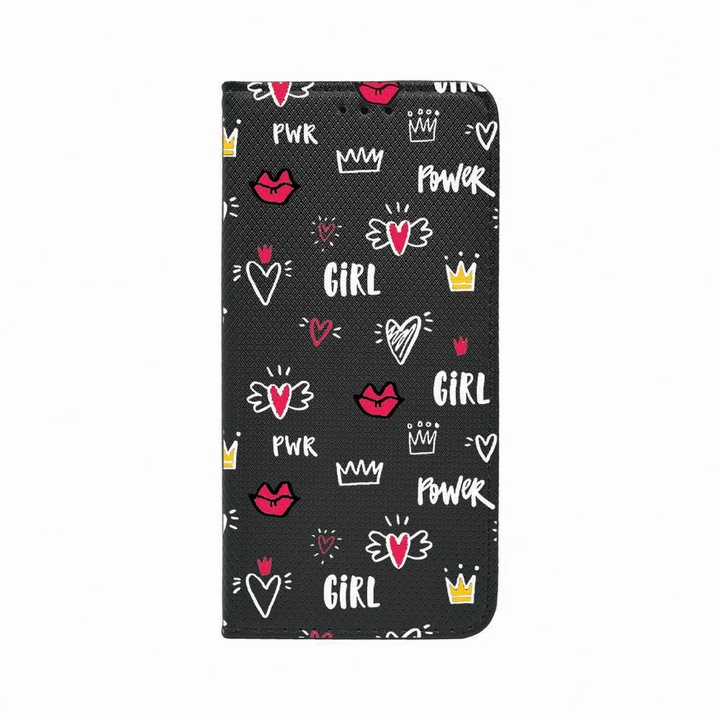 Husa Tip Carte, Magnet Book Case, Compatibila Cu Xiaomi Redmi Note 8, Girl Power, Inchidere Magnetica, Buzunar Card, FLb 249
