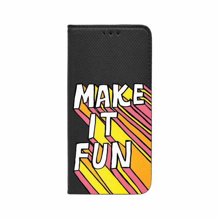 Husa Tip Carte, Magnet Book Case, Compatibila Cu Huawei P30 Pro, Make It Fun, Inchidere Magnetica, Buzunar Card, FLb 494