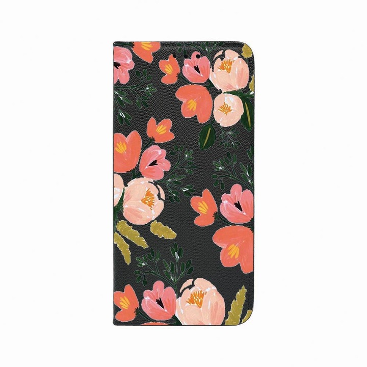 Husa Tip Carte, Magnet Book Case, Compatibila Cu Xiaomi Poco X3 Pro / Poco X3 / Poco X3 (NFC), Pastel Colors Collection Flowers, Inchidere Magnetica, Buzunar Card, FLb 504