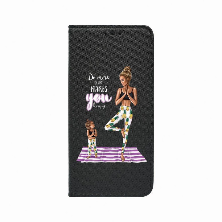 Husa Tip Carte, Magnet Book Case, Compatibila Cu Samsung Redmi Note 9 Pro / Redmi Note 9 Pro Max, Girl Mom, Inchidere Magnetica, Buzunar Card, FLb 560