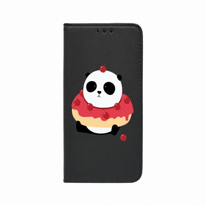 Husa Tip Carte, Magnet Book Case, Compatibila Cu Samsung Redmi Note 9 Pro / Redmi Note 9 Pro Max, Sweet Panda, Inchidere Magnetica, Buzunar Card, FLb 585