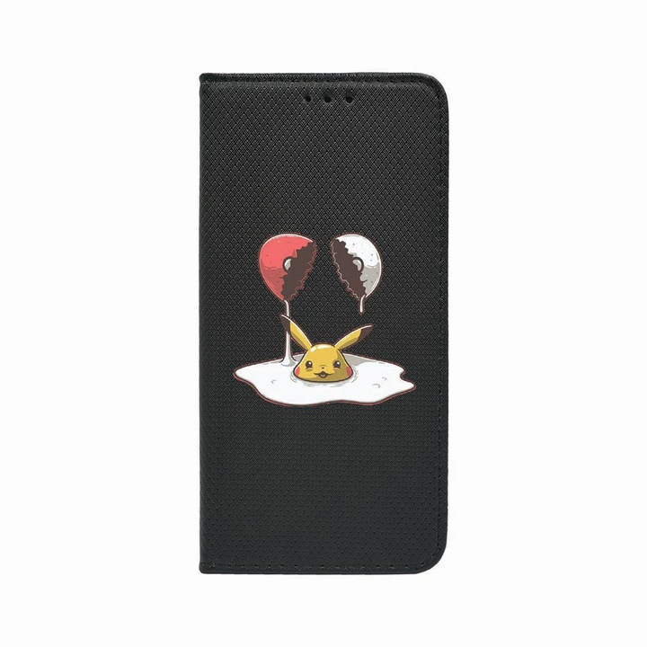Калъф тип тефтер Unique за Oppo A53 2020 / A53s, Meme, Magnetic Flip Case, Black, FLb 656