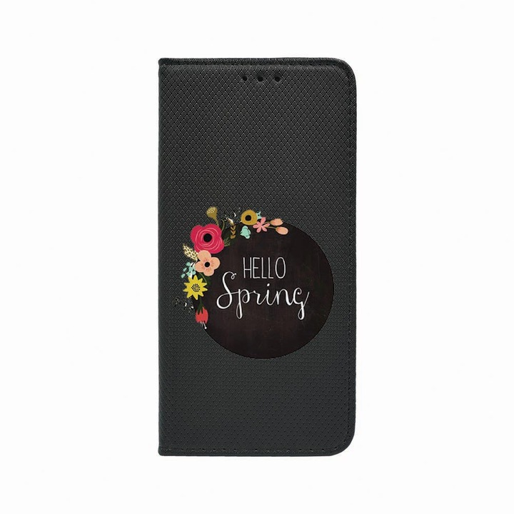 Калъф тип тефтер Unique за Samsung Galaxy A53 5G, Hello Spring, Magnetic Flip Case, Black, FLb 684