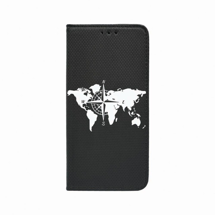 Husa Tip Carte, Magnet Book Case, Compatibila cu Samsung Redmi Note 9 Pro / Redmi Note 9 Pro Max, Traveler, Inchidere Magnetica, Buzunar Card, FLb 735