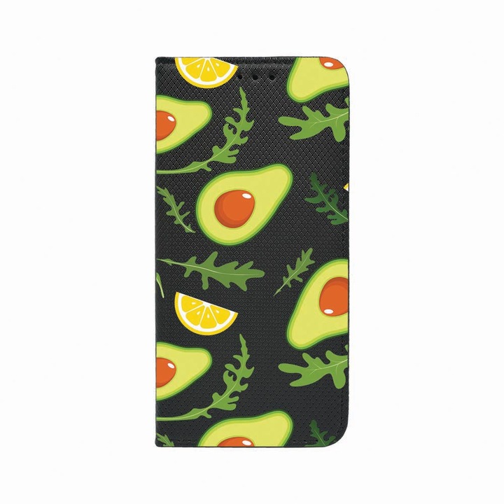 Husa Tip Carte, Magnet Book Case, Compatibila cu Samsung Redmi Note 9 Pro / Redmi Note 9 Pro Max, Avocado, Inchidere Magnetica, Buzunar Card, FLb 760