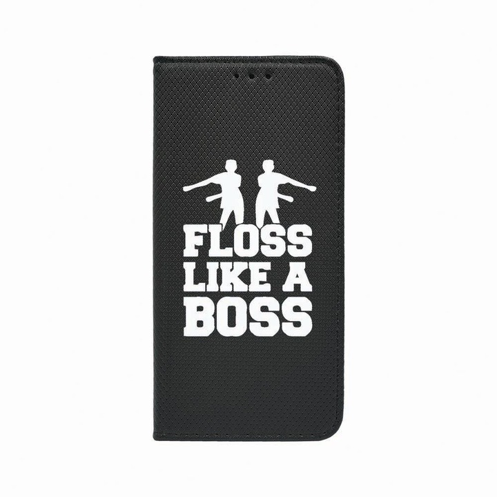 Husa Tip Carte, Magnet Book Case, Compatibila cu Samsung Redmi Note 9 Pro / Redmi Note 9 Pro Max, Floss Like A Boss, Inchidere Magnetica, Buzunar Card, FLb 765