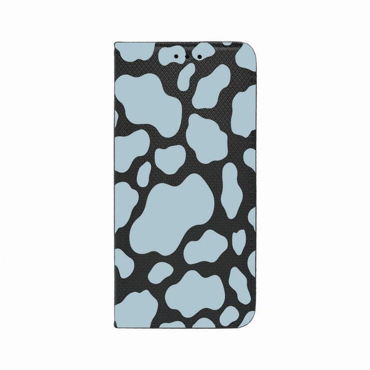 Калъф тип тефтер Unique за Apple iPhone 11 Pro, Blue Cow, Magnetic Flip Case, Black, FLb 788
