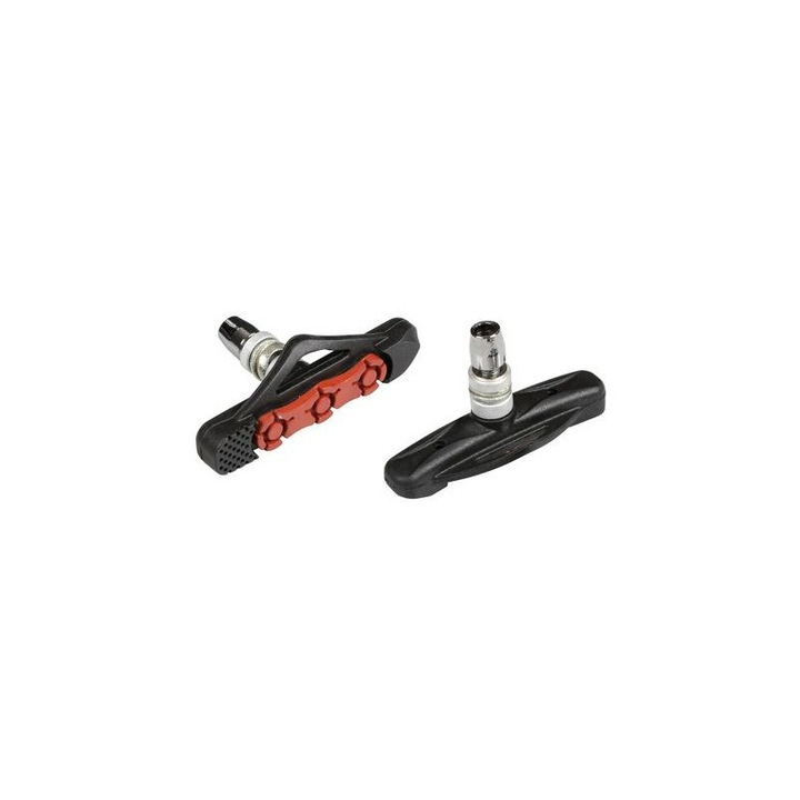 Set 2 frane bicicleta Premium PF-12, Lampa, 72 mm, Negru/Rosu