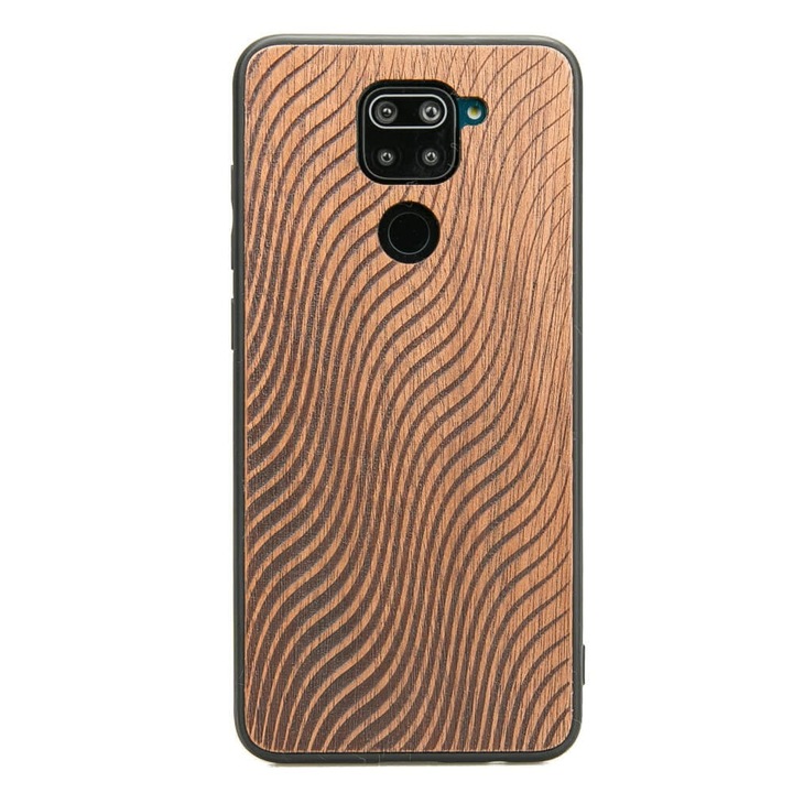 Husa telefon Bewood pentru Xiaomi Redmi Note 9, Lemn, Maro