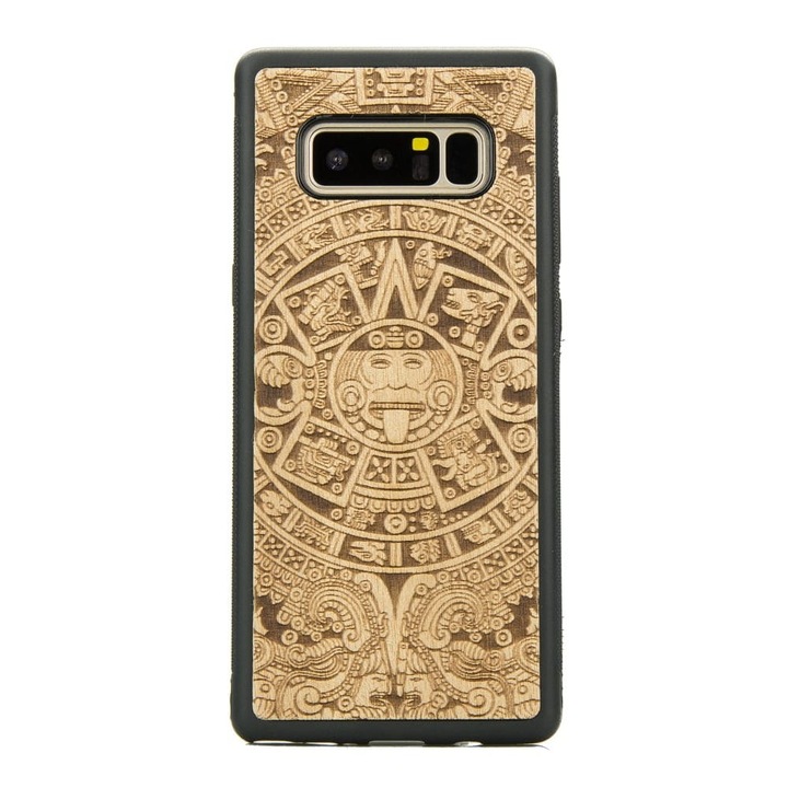 Husa telefon Bewood pentru Samsung Galaxy Note 8, Lemn, Maro