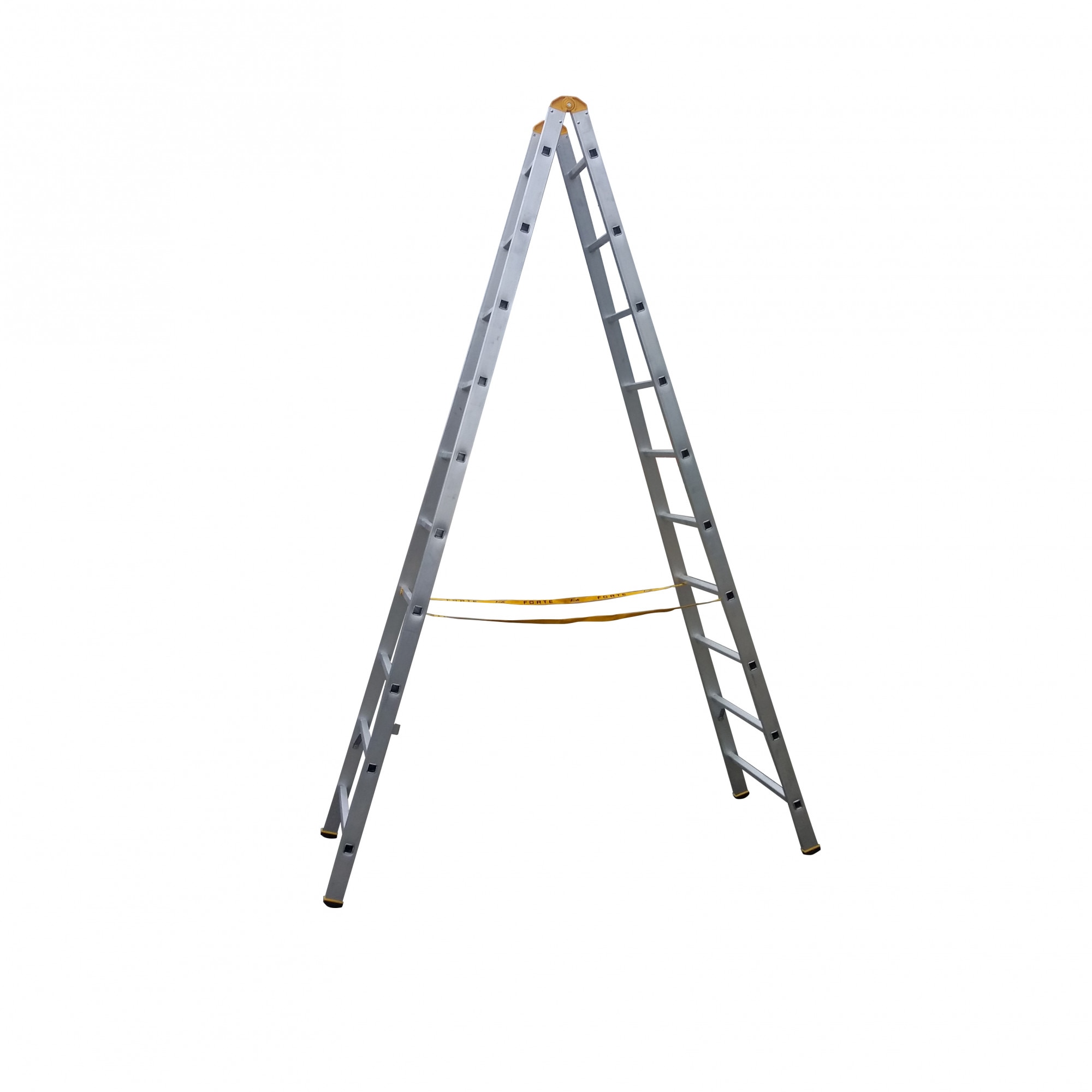 Scara profesionala Alverosal Forte Plus, 2 tronsoane, 10 trepte, 3 m