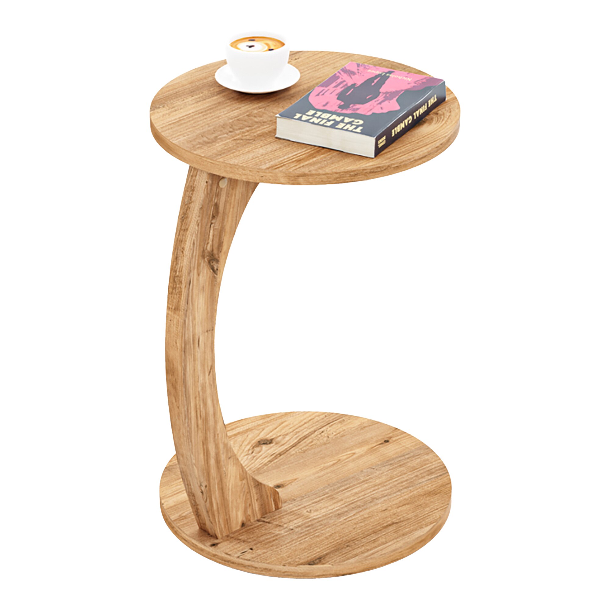 Masuta laterala, en.casa, Holeby, 56 x 38 cm, pal, efect lemn