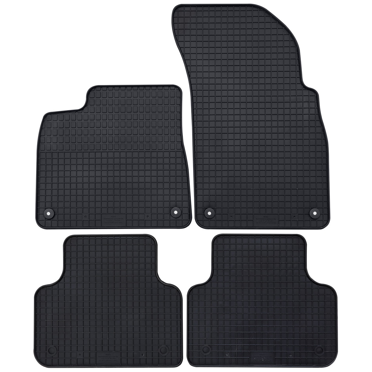 Set 4 Covorase cauciuc Petex, pentru Audi Q7 de la 06/2015