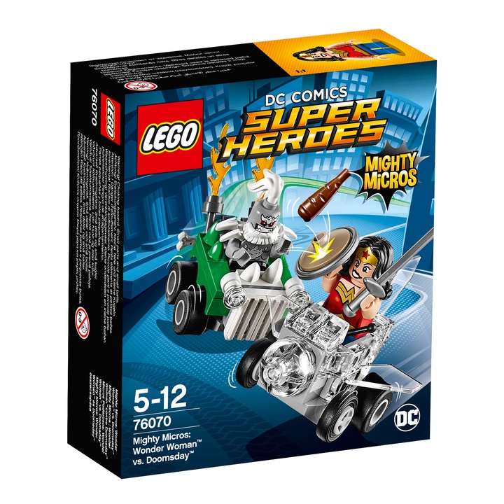 LEGO® Dc Comics Super Heroes Mighty Micros 76070 : Wonder Woman™ és Doomsday™ összecsapása